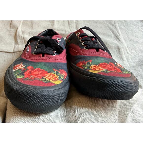 Supreme Vans Jean Paul Gaultier Low Top Burgundy Floral Men\'s Size 9 SS19 Skater main image 9